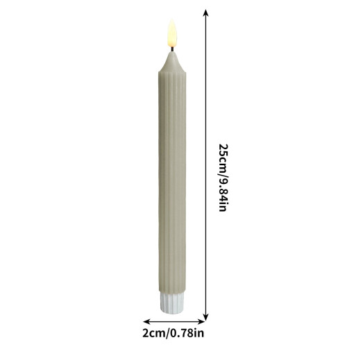 LED Taper Candles Flameless Warm Light 12PCS 2