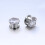 Sparkly Crystal Ear Plug Tunnels Stainless Steel 0g 00g 2