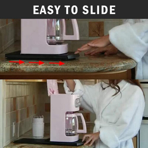 2X Versatile Movable Coffee Tray 25 Lbs Coffee Maker Caddy Sliding Tray Stand Kitchen Accessories 2