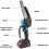 Aggxpf Cordless Mini Chainsaw 6 inch with 2 Batteries 7