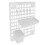 White Pegboard Wall Panel for Home Organization 1 Set 4