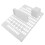 White Pegboard Wall Panel for Home Organization 1 Set 7
