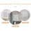White Pegboard Wall Panel for Home Organization 1 Set 8