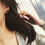 Lady Elegant Round Hoop Earrings Black White 5