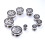 Pentagram Star Ear Plug Tunnel Stretcher 0g 00g 4