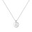 Women's Disc Initial Letter Pendant Necklace 1
