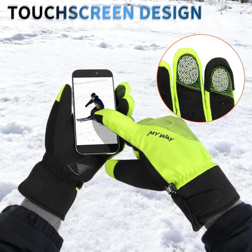 Ski Gloves Winter Cold Weather Warm Touchscreen 1
