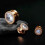 Crystal Ear Plug Tunnels Screw Fit 0g 00g 4