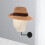 Wall Mount Mannequin Head Display Rack Beige Linen 7