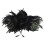 Feather shawl shoulder wrap cape black one piece 8