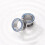 Tappo per l'orecchio con strass e cristalli, tunnel a vite, 0g00g 2