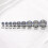 Rhinestone Crystal Ear Plug Tunnels Screw Fit 1 Pair 3