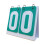 S Scoreboard 2-Digit Tabletop Flip Score Counter for 2