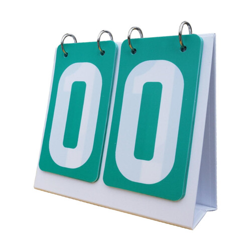 S Scoreboard 2-Digit Tabletop Flip Score Counter for 1