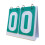 S Scoreboard 2-Digit Tabletop Flip Score Counter for 3