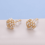 Small Pearl Stud Earrings Gold Plated 1 Pair 4