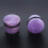 Purple Single Flared Ear Plug Tunnel Natural Stone Mushroom 3