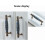 Gold Brass Cabinet Knobs Round Ceramic Pulls 6 pcs 3