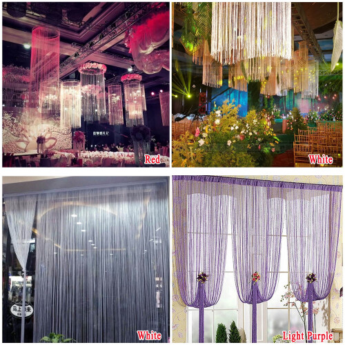 Sparkling String Curtains Glitter Silver 2 pcs 100x200 cm 2