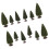 Cedar Tree Model Decoration Green Landscape 6cm 8cm 10cm 3