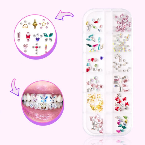 Gem Bling Dental Teeth Jewelry Set with Box 1