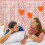 Rose Gold Heart Fringe Curtains for Wedding Backdrop 3