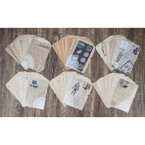 Vintage Scrapbook Paper Kit 150 Sheets 1