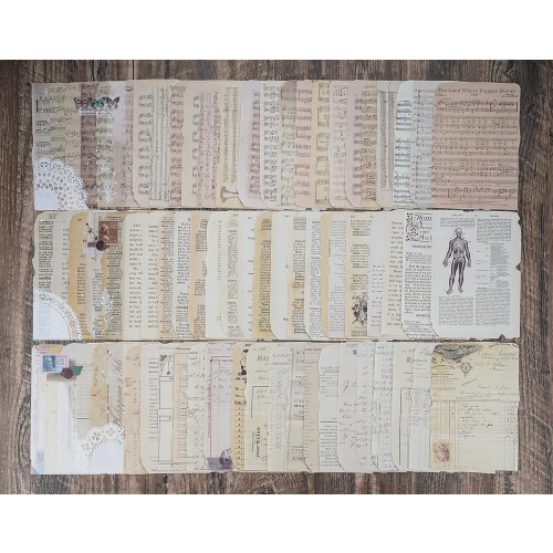 Vintage Scrapbook Paper Kit 150 Sheets 2