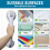 Behome Shower Grab Bar Suction Mount 2 Pack 16 Inch 6