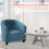 Κάλυμμα καρέκλας Velvet Club Peacock Blue 2 τεμαχίων 7