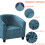 Κάλυμμα καρέκλας Velvet Club Peacock Blue 2 τεμαχίων 2