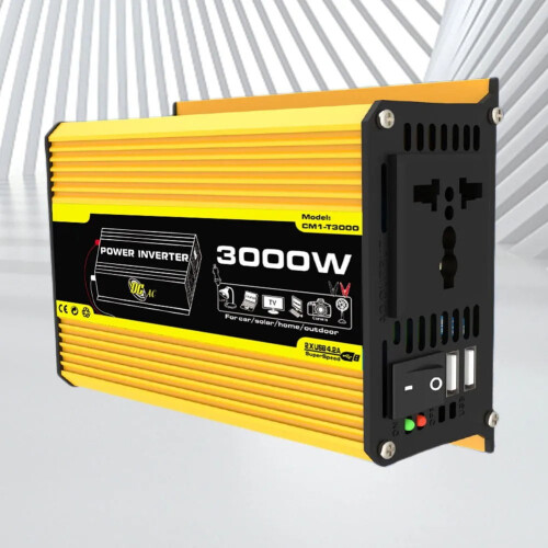 Μετατροπέας αυτοκινήτου 12V σε 110/220V 3000W διπλό USB 2