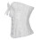Women's Satin Lace Bustier Corset Set with G-string S-6XL 4