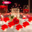 Flameless LED Candles with Red Rose Tealights 6 PCS 6
