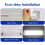 LED RV Lights 12V Daylight 12W 4 Pack with Switch 4