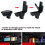 Leather ABS Center Console Storage Box with 3 USB Ports for 7