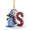Lettre décorative de Noël en acrylique de 8 cm avec cordon doré 4