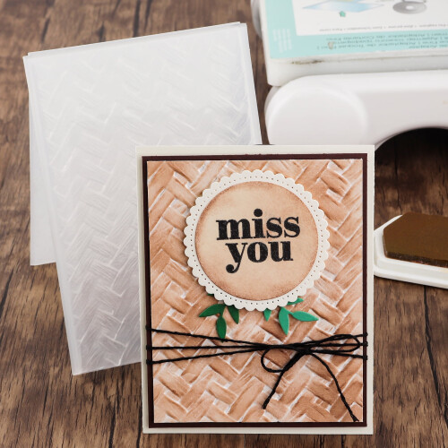 3D Embossing Folders Clear Plastic 6.3 x 4.5 Inch 2