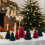 Christmas Honeycomb Tree Centerpiece Red 3 pcs 3