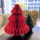 Christmas Honeycomb Tree Centerpiece Red 3 pcs 8