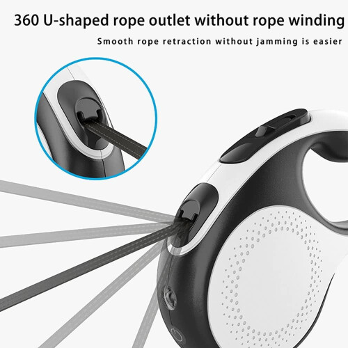 Retractable Dog Leash 16.4 ft Nylon Tape with Lighted 2
