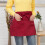 Unisex Kitchen Waist Apron Solid Color Short Adjustable 6