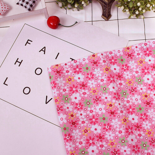Cotton Fabric Pink Assorted 1 Yard 2