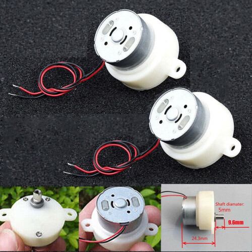 DC Gearmotor 3-9V Micro Low Speed Metal Gearbox 2 pcs 1