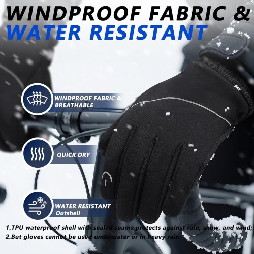 Winter Gloves Unisex Warm Thermal Touchscreen for Cold 2