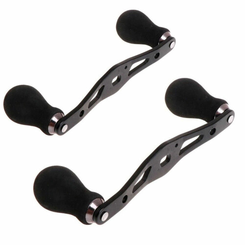 Black EVA Fishing Reel Handle Grip 2 pcs 1