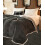 Flannel Fleece Throw Blanket 3-Layer Grey 79x91 Inch 3