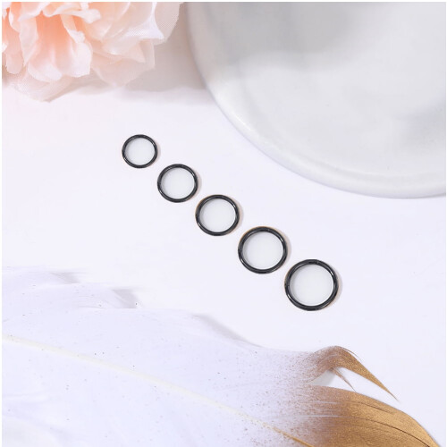 Clicker Nose Piercing Ring Black 20G 1
