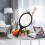 Hand Held Mirror Retro Handle Portable Ergonomic Travel 2 2