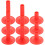 Red Drum Cymbal Sleeves Plastic 9 Pcs 2